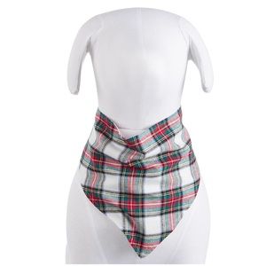 Matching Pet Stewart Plaid Bandana NWT!